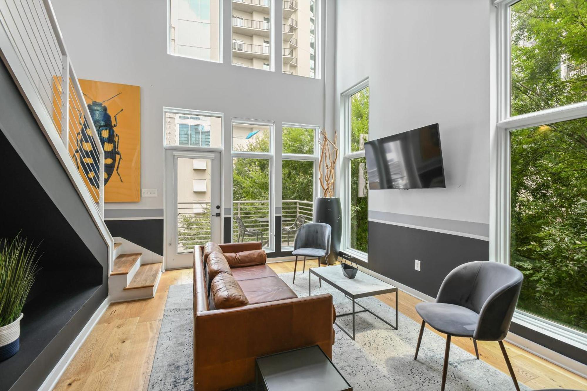 شقة Stupendous Heart Of Piedmont Park Two Story Loft أتلانتا المظهر الخارجي الصورة